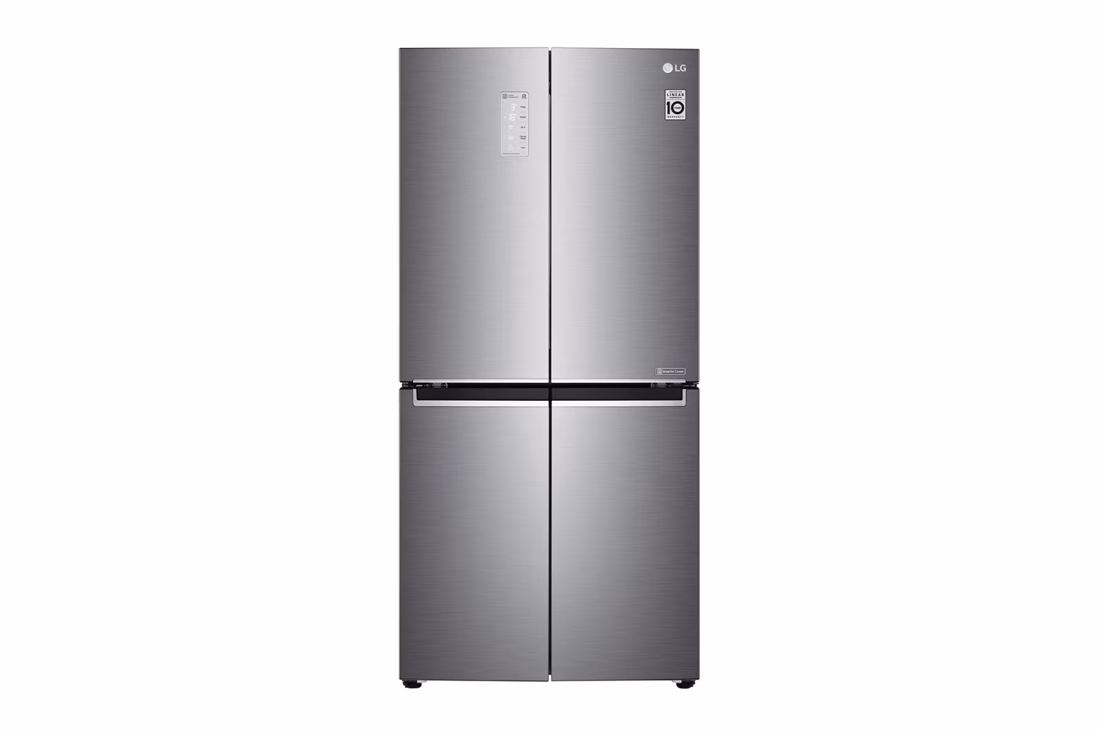 מקרר 4 דלתות LG נירוסטה מוברשת GR-B618SE נפח 530 ליטר