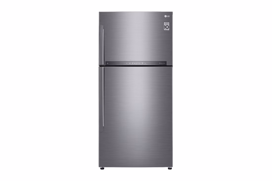מקרר מקפיא עליון נירוסטה מוברשת דגם LG GR-M6981SE