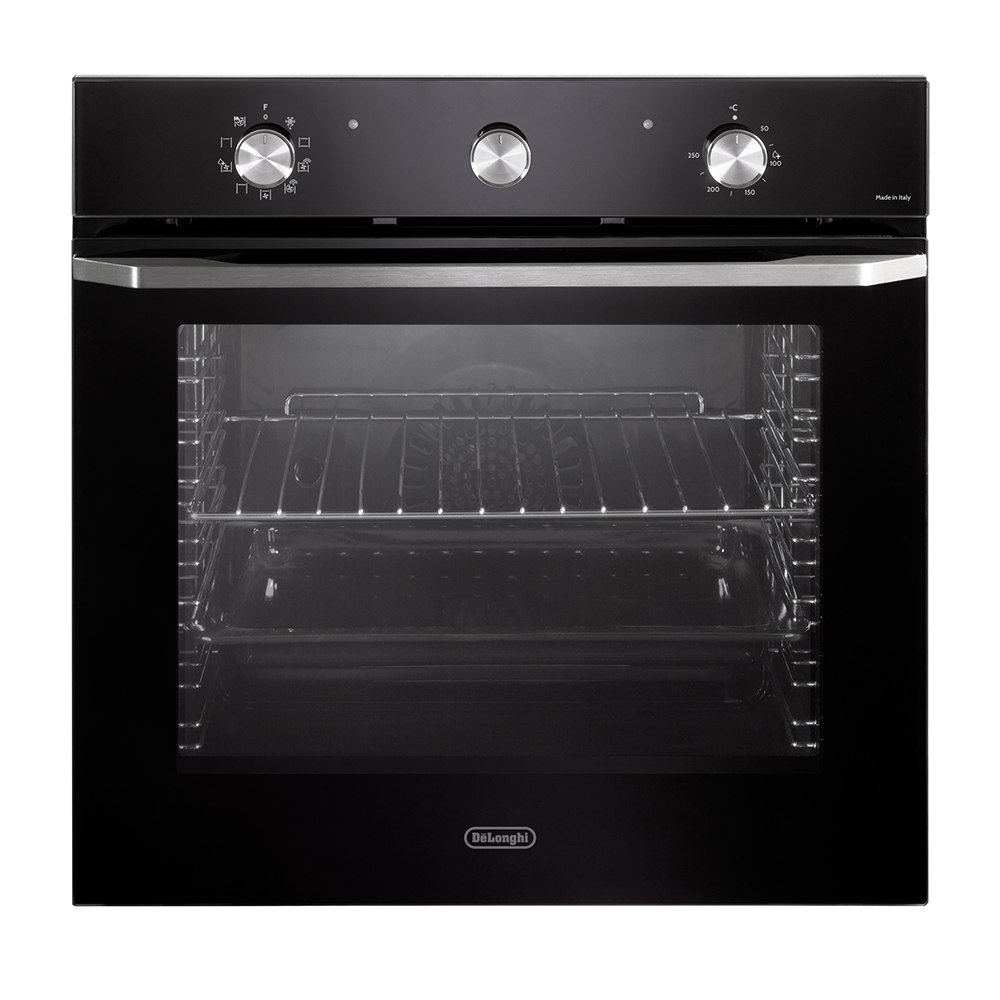 תנור בנוי 74 ליטר 60 ס"מ פאנל זכוכית שחורה DeLonghi NSM7NL