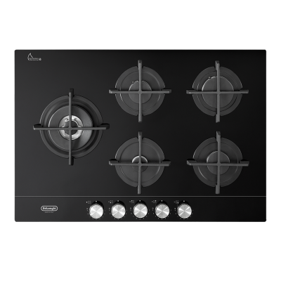 כיריים גז 75 ס"מ 5 להבות  זכוכית שחורה DeLonghi NSL575DNCM-IL