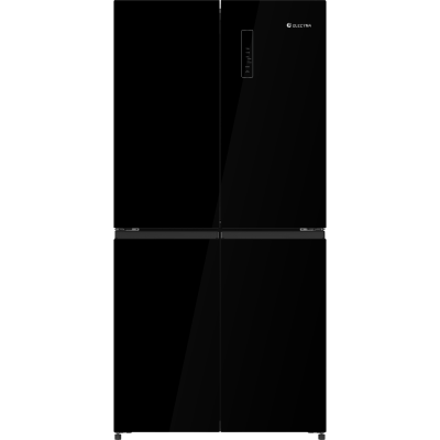 מקרר 4 דלתות 503 ליטר נטו Electra EL5510GBL גימור זכוכית שחורה