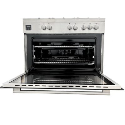 תנור משולב כיריים 5 מבערים 90 ס"מ Electra CZ96XHQ-EL9990N - צבע נירוסטה תוצרת איטליה אחריות ע"י היבואן הרשמי