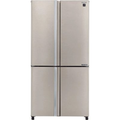 מקרר 4 דלתות מקפיא תחתון 578 ליטר נטו Sharp SJ-8950 - גימור נירוסטה אחריות ע"י היבואן הרשמי