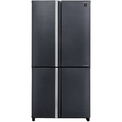 מקרר 4 דלתות מקפיא תחתון 578 ליטר נטו Sharp SJ-8950SL - גימור נירוסטה מושחרת אחריות ע"י היבואן הרשמי