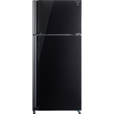 מקרר מקפיא עליון 588 ליטר נטו Sharp SJ-GPRN75D-BK - גימור זכוכית שחורה אחריות ע"י היבואן הרשמי