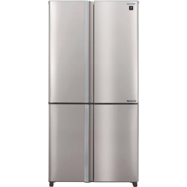 מקרר 4 דלתות מקפיא תחתון 611 ליטר נטו Sharp SJ-9270-IN עם התקן שבת מובנה - גימור נירוסטה אחריות ע"י היבואן הרשמי