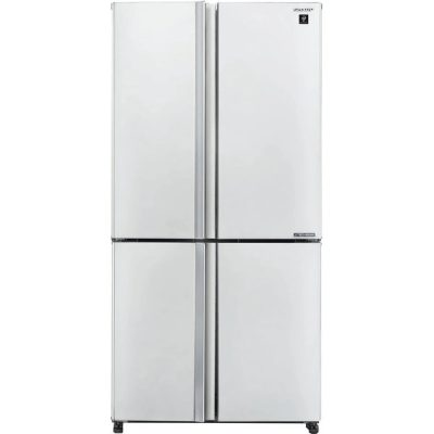 מקרר 4 דלתות מקפיא תחתון 578 ליטר נטו Sharp SJ-8950 - גימור לבן אחריות ע"י היבואן הרשמי