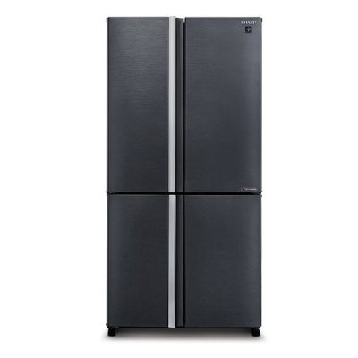 מקרר 4 דלתות מקפיא תחתון 578 ליטר נטו Sharp SJ-8950 - גימור שחור אחריות ע"י היבואן הרשמי