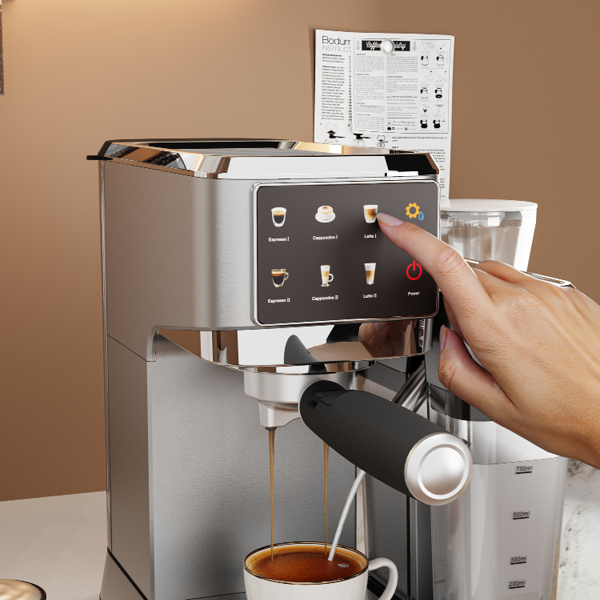 מכונת קפה דיגיטלית +מקציף SAUTER Barista pro 350 – תמונה 2