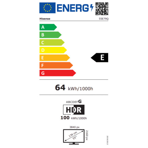 טלוויזיה הייסנס Hisense 65" 65E79Q QLED Smart TV 4K – תמונה 2