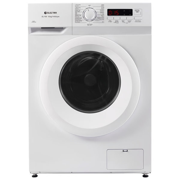 מכונת כביסה פתח חזית 10 ק"ג אלקטרה דגם Electra EL100 1400RPM - צבע לבן אחריות ע"י היבואן הרשמי