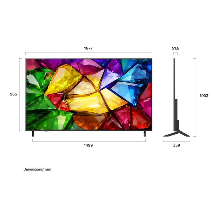 טלוויזיה "75 חכמה LG Mini RGB evo AI ברזולוציית 4K דגם: 75MRGB85B6C – תמונה 2